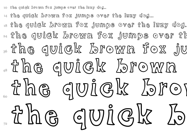 Black Friday font waterfall